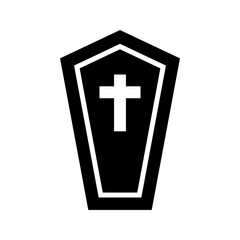 Obraz premium coffin icon or logo isolated sign symbol vector illustration - high quality black style vector icons 