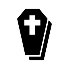 Obraz premium coffin icon or logo isolated sign symbol vector illustration - high quality black style vector icons 