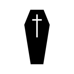 coffin icon or logo isolated sign symbol vector illustration - high quality black style vector icons
