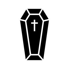 coffin icon or logo isolated sign symbol vector illustration - high quality black style vector icons
