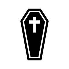 Obraz premium coffin icon or logo isolated sign symbol vector illustration - high quality black style vector icons 