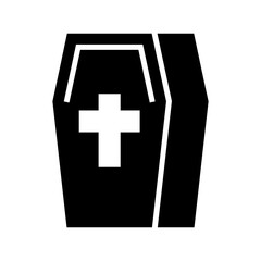 Obraz premium coffin icon or logo isolated sign symbol vector illustration - high quality black style vector icons 