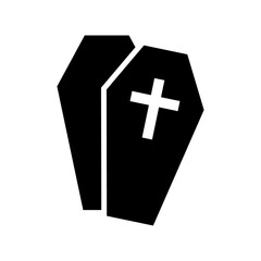 coffin icon or logo isolated sign symbol vector illustration - high quality black style vector icons
