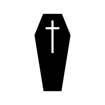 coffin icon or logo isolated sign symbol vector illustration - high quality black style vector icons
