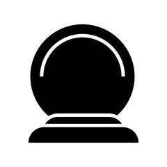 Obraz premium crystal ball icon or logo isolated sign symbol vector illustration - high quality black style vector icons 