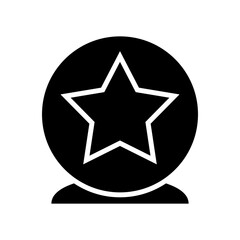 crystal ball icon or logo isolated sign symbol vector illustration - high quality black style vector icons

