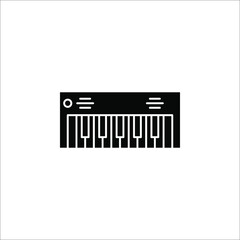 Music keyboard Icon Vector Illustration EPS 10