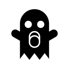 ghost icon or logo isolated sign symbol vector illustration - high quality black style vector icons
