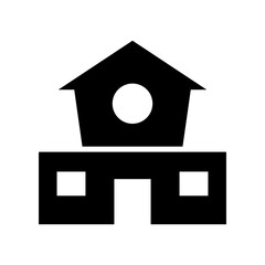 haunted house icon or logo isolated sign symbol vector illustration - high quality black style vector icons
