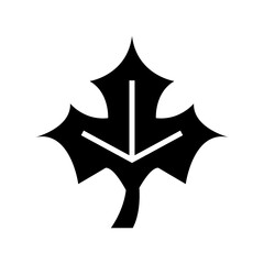 maple leaf icon or logo isolated sign symbol vector illustration - high quality black style vector icons
