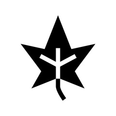 maple leaf icon or logo isolated sign symbol vector illustration - high quality black style vector icons
