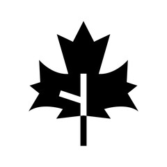 maple leaf icon or logo isolated sign symbol vector illustration - high quality black style vector icons
