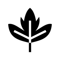 maple leaf icon or logo isolated sign symbol vector illustration - high quality black style vector icons
