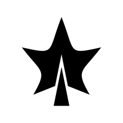 Fototapeta premium maple leaf icon or logo isolated sign symbol vector illustration - high quality black style vector icons 