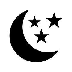 night icon or logo isolated sign symbol vector illustration - high quality black style vector icons
