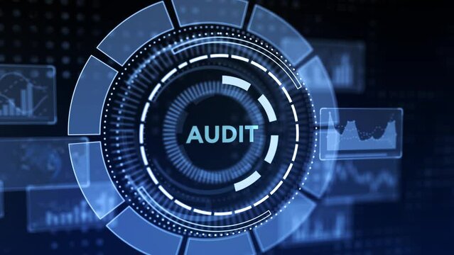 Business, Technology, Internet and network concept. Audit business and finance concept.