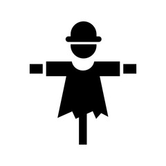 scarecrow icon or logo isolated sign symbol vector illustration - high quality black style vector icons
