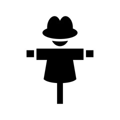 scarecrow icon or logo isolated sign symbol vector illustration - high quality black style vector icons
