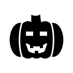scary pumpkin icon or logo isolated sign symbol vector illustration - high quality black style vector icons
