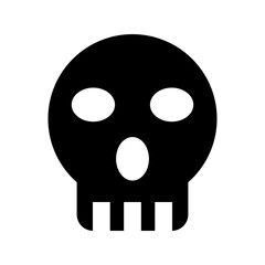 skull icon or logo isolated sign symbol vector illustration - high quality black style vector icons
