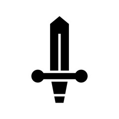 sword icon or logo isolated sign symbol vector illustration - high quality black style vector icons
