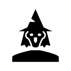 witch icon or logo isolated sign symbol vector illustration - high quality black style vector icons
