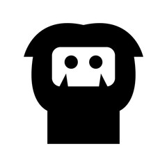 yeti icon or logo isolated sign symbol vector illustration - high quality black style vector icons
