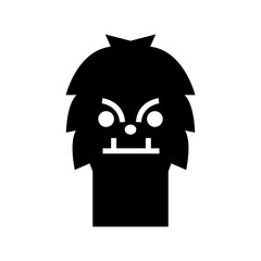 yeti icon or logo isolated sign symbol vector illustration - high quality black style vector icons
