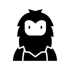 yeti icon or logo isolated sign symbol vector illustration - high quality black style vector icons
