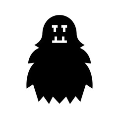 yeti icon or logo isolated sign symbol vector illustration - high quality black style vector icons
