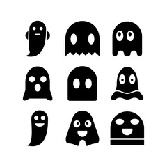 Obraz premium ghost icon or logo isolated sign symbol vector illustration - high quality black style vector icons 