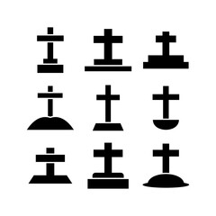 graves icon or logo isolated sign symbol vector illustration - high quality black style vector icons
