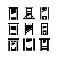 guillotine icon or logo isolated sign symbol vector illustration - high quality black style vector icons
