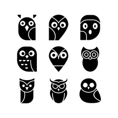 owl icon or logo isolated sign symbol vector illustration - high quality black style vector icons
