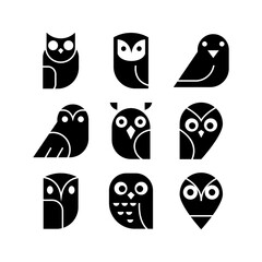 Fototapeta premium owl icon or logo isolated sign symbol vector illustration - high quality black style vector icons 