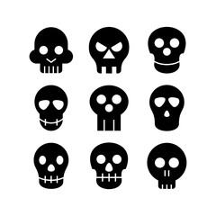 skull icon or logo isolated sign symbol vector illustration - high quality black style vector icons
