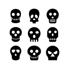 skull icon or logo isolated sign symbol vector illustration - high quality black style vector icons

