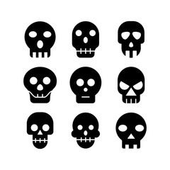 skull icon or logo isolated sign symbol vector illustration - high quality black style vector icons
