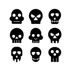 skull icon or logo isolated sign symbol vector illustration - high quality black style vector icons
