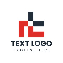 Obraz premium abstract mark logo for bussiness design with red and black color