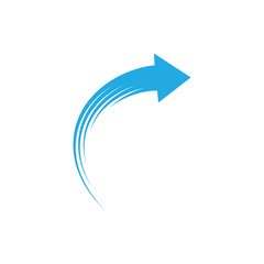 faster arrow logo vektor template