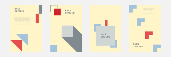 minimalist abstract geometry background template poster or banner