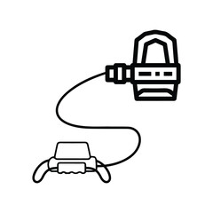 Accessories bike or cadence sensor icon