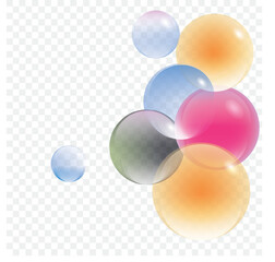 Bubble gum flavored chewing gum illustration on trsnsparent background