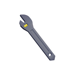 3d illustration wrench