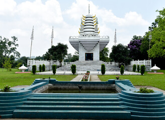 Imphal West, Manipur / India - May 30 2022: Lord Sanamahi Temple inside Kangla Fort.