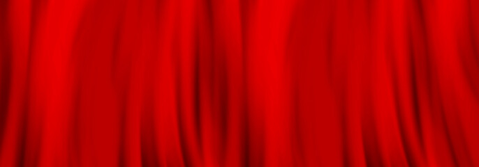 Red cloth background abstract with soft waves