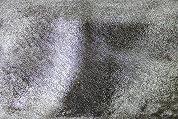 Closeup view of pure silver ingot.