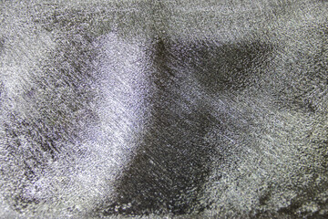 Closeup view of pure silver ingot.