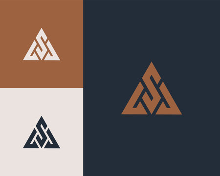 Letter L S J logo design. creative minimal monochrome monogram symbol. Universal elegant vector emblem. Premium business logotype. Graphic alphabet symbol for corporate identity